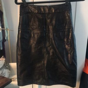 Pia Rucci 100% REAL LEATHER pencil skirt